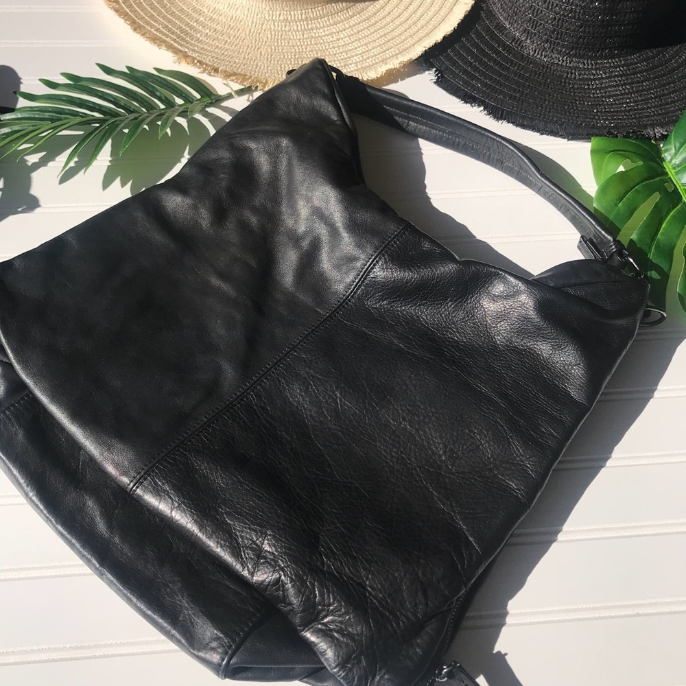 Sabina lArge Leather Hobo Tote